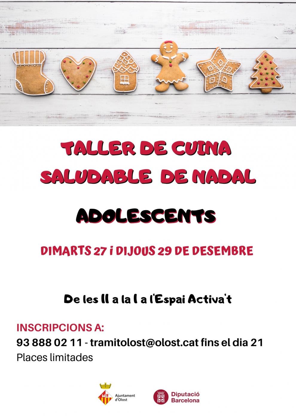 Taller de Cuina Saludable de Nadal per adolescents